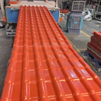 Teja de PVC Moderna y Resistente, Lámina Impermeable para Techos, Material de Construcción con Aislamiento Térmico para Fábricas y Almacenes
