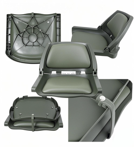 قابلة للطي لأسفل بسهولة مقعد ربان بإطار أخضر قابل للطي من أجل قارب قابل للنفخ قارب صيد - Product Image 3