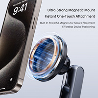 Support de téléphone magnétique pour voiture X75 Vacuum Magnetic Success 360 °   Support de charge sans fil rotatif et pliable pour téléphone