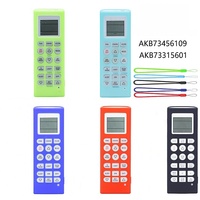 Control Remoto Universal para Aire Acondicionado LG AKB73456109, Protección de Silicona, Diseño Hueco Antideslizante, Luminoso y Grueso