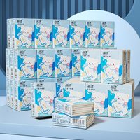 Mouchoir de poche Lampure de qualité supérieure bon prix impression personnalisée mouchoir papier gaufré sur tous les côtés mini serviette jetable