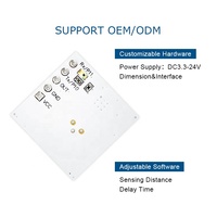 Sensor Gerak MS58-2020D20M4 Sensor Gerak Microwave Modul Radar Microwave 5.8Ghz 20mA Solusi Alternatif Sensor PIR PCBA
