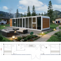 Maison Capsule Apple Modulaire Préfabriquée Écologique et Mobile de 40 pieds, Directement de l'Usine Chinoise, pour Villa, Bureau, Immeuble Commercial, Centre Commercial