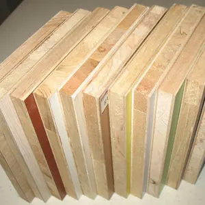 Block Board Melamine Pine Paulownia Poplar Fir Wood Cored Melamine Paper Faced Block Board