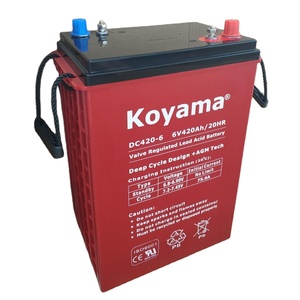 6V 420ah derin döngüsü AGM akü güdü güç pil için elektrikli gemi vinci/altın arabası - Product Image 1