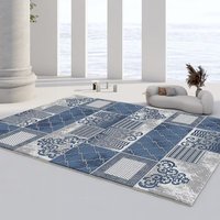 Teppich für Wohnzimmer im Europäischen Stil Luxuriöse Rutschfeste Fußmatten für Zuhause Geometrisches Muster Teppichset