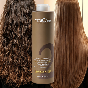 Tratamiento Profesional de Keratina Pura para Alisar el Cabello, Anti-Frizz, Nutritivo y Suavizante para Cabello Dañado, OEM Maxcare, Venta al Por Mayor - Product Image 1
