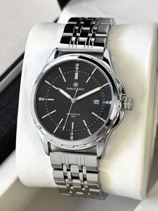 Reloj de pulsera de acero para hombre - resistente al agua con diseño de abanico plegable - reloj casual elegante y atractivo - Product Image 5