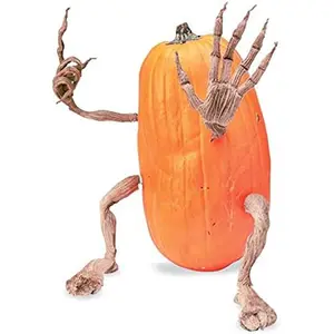 Resin Set of 4 Bendable Pumpkin Arms and Legs Create Whimsical Halloween Decor