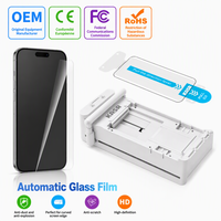 Protection d'écran en verre trempé anti-empreintes digitales KASR 9H pour iPhone, couverture intégrale 3D, anti-espionnage, installation automatique