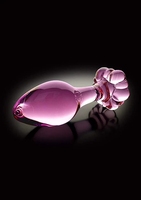 Pretty Daisy Flower Glass Dildo Anal Plug Butt Insert Sex Toy para mujer hombre