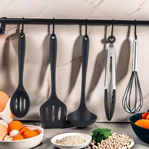 Ensemble d'ustensiles de cuisine en silicone, 10 pièces, antiadhésifs, résistants à la chaleur, pour la cuisson et la friture - Product Image 3