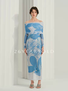 Abito Casual da Donna 26YEARSOLD Vintage Designer Primavera/Estate con Stampa Floreale, Rete, Spalle Scoperte, Vestibilità Slim, Lunghezza alla Caviglia 33179 - Product Image 5