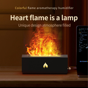 अरोमाथेरेपी डिफ्यूज़र आवश्यक तेल धूम्रपान रहित अरोमाथेरेपी मशीन मोमबत्ती 7-रंग प्रकाश परिवर्तन लौ सुगंध डिफ्यूज़र - Product Image 2
