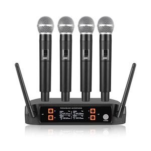 Microphone sans fil pour karaoké à domicile, chant en plein air, télévision, karaoké, conférence, performance, microphone K4 30Hz-15kHz - Product Image 2