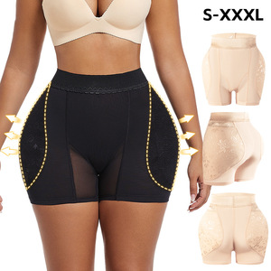 Shorts Moldeadores de Cadera para Mujer con Relleno Extraíble de Espuma Viscoelástica 3D, Transpirables, con Malla Floral y Encaje, Control de Abdomen, Efecto Levanta Glúteos - Product Image 2