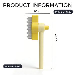 Nouvelle Arrivée JC – Peigne Anti-<span class=keywords><strong>Puces</strong></span> Rotatif à 360° en Acier Inoxydable et ABS, Auto-Nettoyant, Portable, Sûr et Doux pour l'Élimination <span class=keywords><strong>des</strong></span> Poils d'Animaux pour Chiens - Product Image 3
