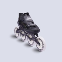 Impression de logo personnalisée pour les chaussures de roller en ligne HZ SSW01 avec roues en PU 85A à rebond élevé pour la course de vitesse