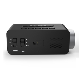 LED 180 grados para proyector alarma reloj <span class=keywords><strong>de</strong></span> escritorio <span class=keywords><strong>de</strong></span> proyección FM Radio reloj <span class=keywords><strong>de</strong></span> mesa con cargador USB puerto - Product Image 5