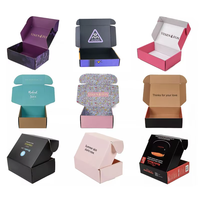 Logo personnalisé imprimé carton ondulé dur cadeau chaussure vêtements livraison boîte d'emballage