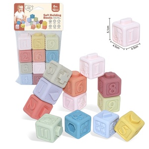 Nuevo Producto 2026, Bloques <span class=keywords><strong>de</strong></span> Construcción <span class=keywords><strong>de</strong></span> Goma Suave Montessori para Bebés, Juego <span class=keywords><strong>de</strong></span> Aprendizaje Temprano, Bloques <span class=keywords><strong>de</strong></span> Apilamiento, Juguete - Product Image 1