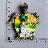 Aimant de réfrigérateur personnalisé avec logo Monaco Bulgarie, souvenir touristique, aimant de réfrigérateur en résine 3D, autocollant