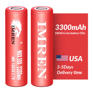 Batería IMREN 18650 3300 mAh 30A, Stock en EE. UU., 3.7v 3.6v, Celda de Iones de Litio Recargable, Inr18650, Cilíndrica, Ternaria, Akku - Product Image 1