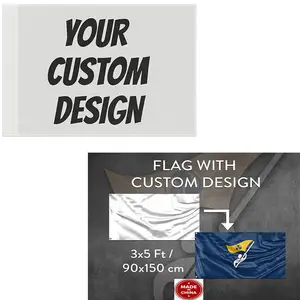 2024 프로모션 도매 할인 3*5 FT 플래그 로고 디자인 무료 사용자 정의 깃발 배너 광고 장식