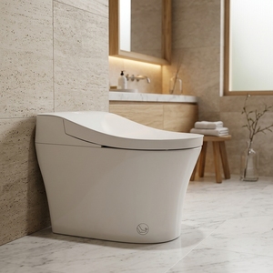 WC intelligent MWD à commande vocale moderne, 110V norme US, chasse d'<span class=keywords><strong>eau</strong></span> automatique à capteur, bidet intelligent pour projets hôteliers OEM - Product Image 1