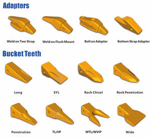 Dientes de Cucharón para Movimiento de Tierras para Cargadora, Repuesto OEM para Excavadora, Roca Dura, Origen SG, Garantía de 3 Meses - Product Image 4