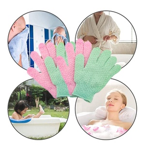 Gloway-guantes exfoliantes de doble textura para la piel, para ducha, Spa, masaje y exfoliante corporal, elimina la piel muerta - Product Image 5