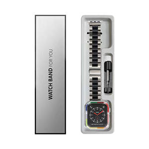 <span class=keywords><strong>Caja</strong></span> de Empaque Universal de Lujo para Correa de Reloj Inteligente RYB para <span class=keywords><strong>Apple</strong></span> <span class=keywords><strong>Watch</strong></span>, Silicona, <span class=keywords><strong>Acero</strong></span> Inoxidable, Nailon, Cuero - Product Image 1