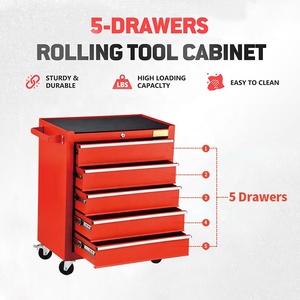 Werkstatt Garage Metall <span class=keywords><strong>Cajon</strong></span> de Her ramie ntas Fabrik Werkzeug kastens chrank Großleistungs-Roll werkzeug kiste - Product Image 2