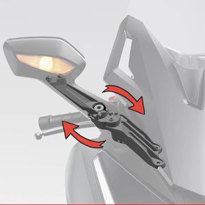 Le kit de mise à niveau des rétroviseurs électriques pliables pour moto, le plus important au monde, convient aux Forza 125/250/300/350cc après 2018. - Product Image 1