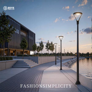 Lámpara de Jardín de Alta Potencia para Exteriores, Columna de Luz LED Impermeable, Encendido Automático, 3 Metros, para Jardín Comunitario, Villa, Proyecto de Iluminación de Calle - Product Image 4