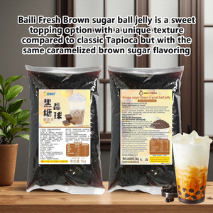 Perlas <span class=keywords><strong>de</strong></span> Boba <span class=keywords><strong>de</strong></span> Tapioca Auténticas Sin Cocción con Azúcar Moreno <span class=keywords><strong>de</strong></span> Baili Xian, 1 <span class=keywords><strong>Kilo</strong></span> / 2.2 Libras - Product Image 2