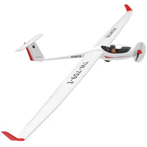 Volantexrc planador 75901p rc avião asw28, elétrico rc vela 2.6m wingspan, plástico unissex, fusível sem escova, avião para crianças