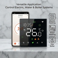 Thermostat intelligent WiFi Tuya 16A pour chauffage au sol électrique, double capteur, programmable, fabriqué en Chine (OEM)