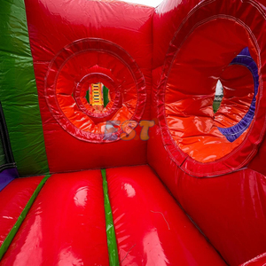Carrera de obstáculos inflable de juego interactivo deportivo gigante personalizado para adultos con tobogán fiesta evento Castillo de carrera de obstáculos inflable - Product Image 6