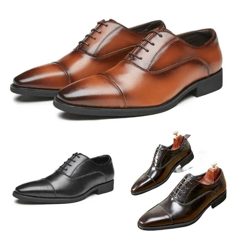 Chaussures de routine pour homme élégant de chaussures habillées en cuir Vie confiante accrue dans les chaussures en cuir verni Chaussure basse professionnelle