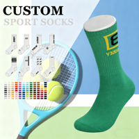 Chaussettes de sport universelles pour hommes et femmes, écologiques, respirantes, chaussettes mi-mollet, chaussettes en coton tricotées sur mesure pour le sport, les occasions décontractées et le quotidien