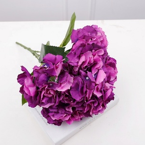 Fleurs d'hortensia artificielles en gros à prix abordable, grandes fleurs d'hortensia artificielles, vente chaude - Product Image 3