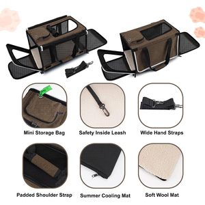 Büyük Kedi için Evcil Hayvan Taşıma Sırt Çantası Yumuşak Kenarlı Hayvan Seyahat Çantası Orta Boy Kedi 20lbs Yıkanabilir Küçük Köpek Yavrusu 10 Lbs - Product Image 2