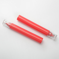Tube de brillant à lèvres vide en PET rond, personnalisable avec logo, 50g 100g 150g 200g, vente chaude, emballage cosmétique, bouchon rabattable, bouchon en PP pour les soins de la peau