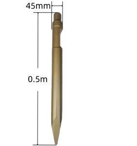 Accesorios Auténticos para Excavadoras: Punta de Martillo Rompedor 45 Ranurada de Cabeza Grande, Barra de Perforación para Pilotes - Venta Directa de Fábrica, Envío Gratis - Product Image 1