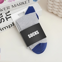 Manchons en carton recyclable personnalisés avec design imprimé en feuille d'or pour l'emballage de chaussettes