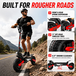 Scooter de livraison robuste, 330 lb, 750 W, 48 V, 13 Ah, 20-25 mph, pneus à vide de 11 pouces, scooter électrique pliable de 21 cm pour adultes - Product Image 1