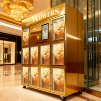 Distributeur automatique de fleurs AIT haut de gamme, élégant, style Dubaï, écran tactile 22 pouces, refroidissement par compresseur, gestion basée sur le cloud, multiple