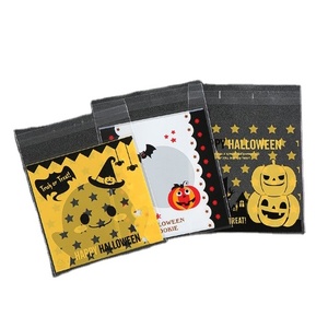 Custom Personalized Self-Adhesive Heat Seal Transparent Plastic Small Flat Cookie Candy Gift Packaging Bags with Logo