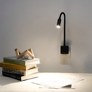 Moderna <span class=keywords><strong>lampada</strong></span> <span class=keywords><strong>da</strong></span> <span class=keywords><strong>parete</strong></span> a LED <span class=keywords><strong>da</strong></span> 4W dimmerabile Plug In <span class=keywords><strong>lampada</strong></span> <span class=keywords><strong>da</strong></span> lettura <span class=keywords><strong>da</strong></span> comodino interruttore tattile a collo d'oca flessibile per Hotel - Product Image 2